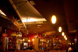 Inside Duke's Restaurant at Southcenter