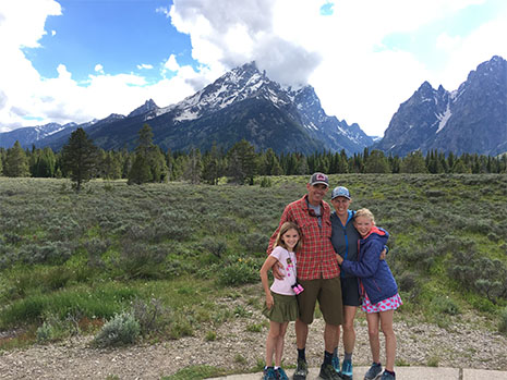 Amy Moscrip With Family on Road Trip