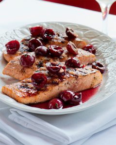 Duke's Wild Alaska Salmon With Cherries