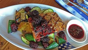 Duke's Seafood Entre - Blackberry Salmon Lighter