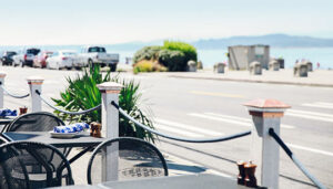 Ocean View from Duke's Seafood Alki Beach Restaurant